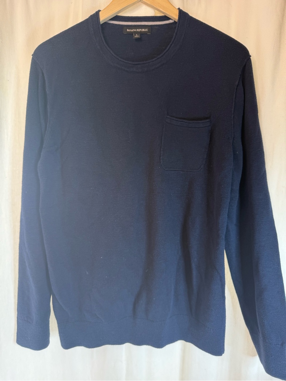 Banana Republic Navy Blue Crewneck Sweater